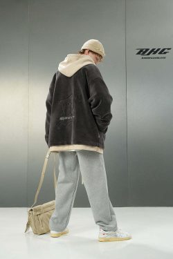 BJHG Double Layered Jacket - Y2K Summer Grunge, 90s Retro, Pastel Goth, Y2K Club & Party Out