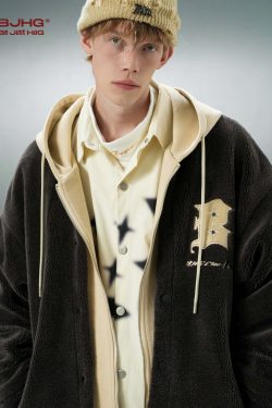 BJHG Double Layered Jacket - Y2K Summer Grunge, 90s Retro, Pastel Goth, Y2K Club & Party Out