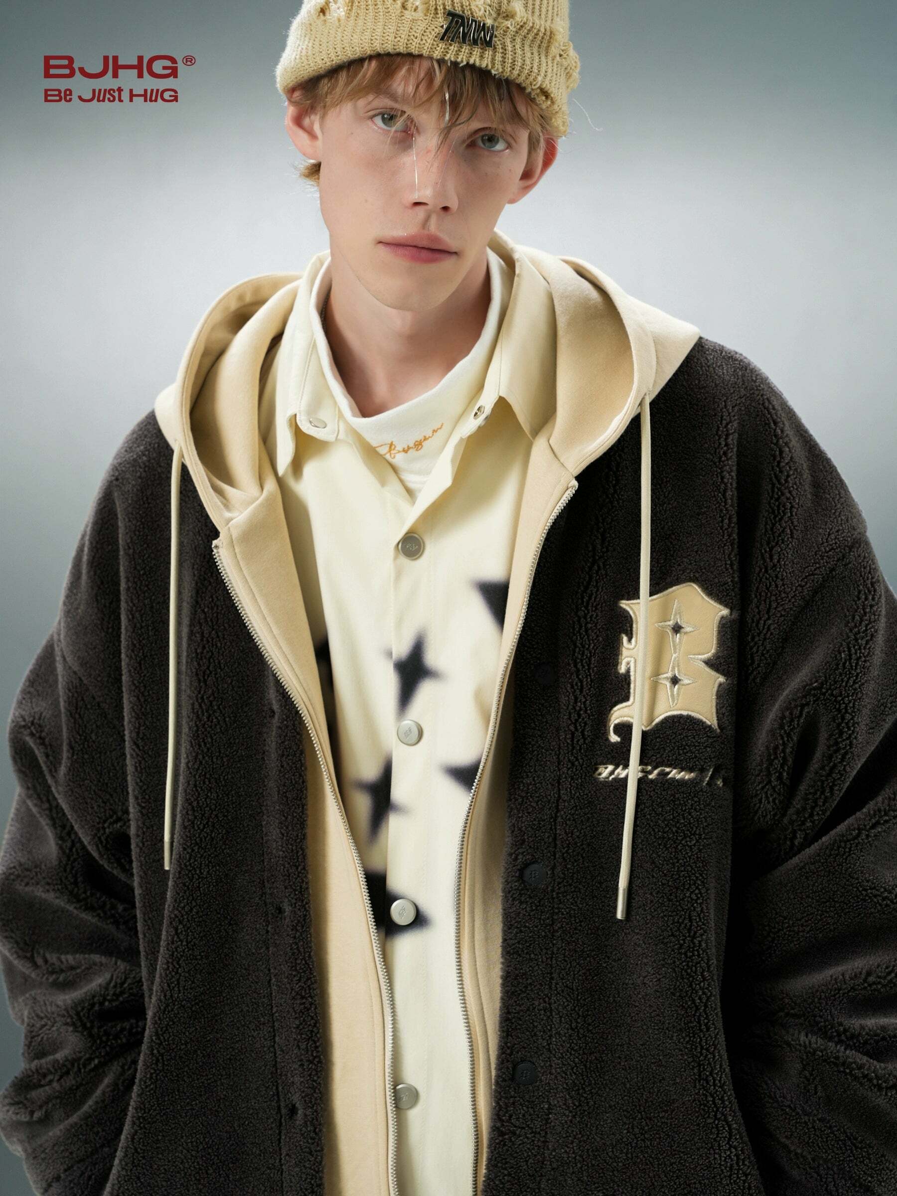 BJHG Double Layered Jacket - Y2K Summer Grunge, 90s Retro, Pastel Goth, Y2K Club & Party Out