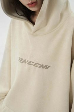 BJHG Embroidered Thorns Suede Hoodie - Y2K Grunge, 90s Fashion, Retro Style, Gothic Y2K Out