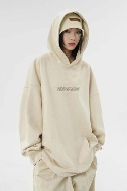 BJHG Embroidered Thorns Suede Hoodie - Y2K Grunge, 90s Fashion, Retro Style, Gothic Y2K Out