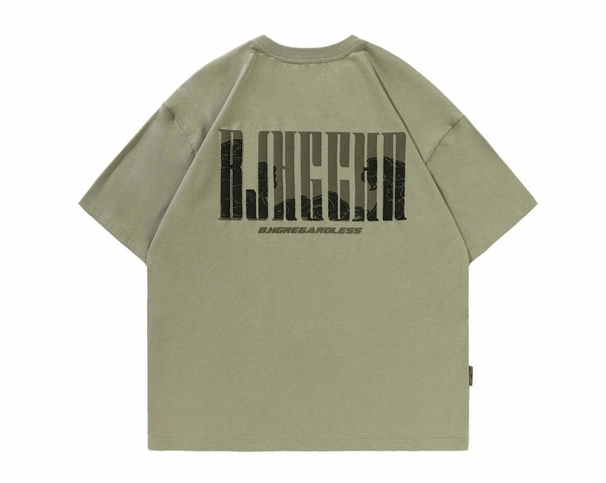 BJHG Great Wave Logo Tee - Y2K Summer, 90s Grunge, Retro Style, Baby Tees, Y2K Popstar
