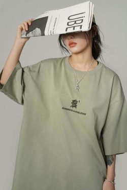 BJHG Great Wave Logo Tee - Y2K Summer, 90s Grunge, Retro Style, Baby Tees, Y2K Popstar