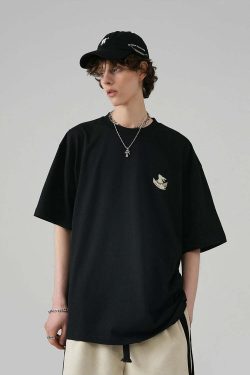 BJHG Leaping Bunny Tee - Y2K Summer Grunge, 90s Retro, Pastel Goth, Y2K Club & Party Out