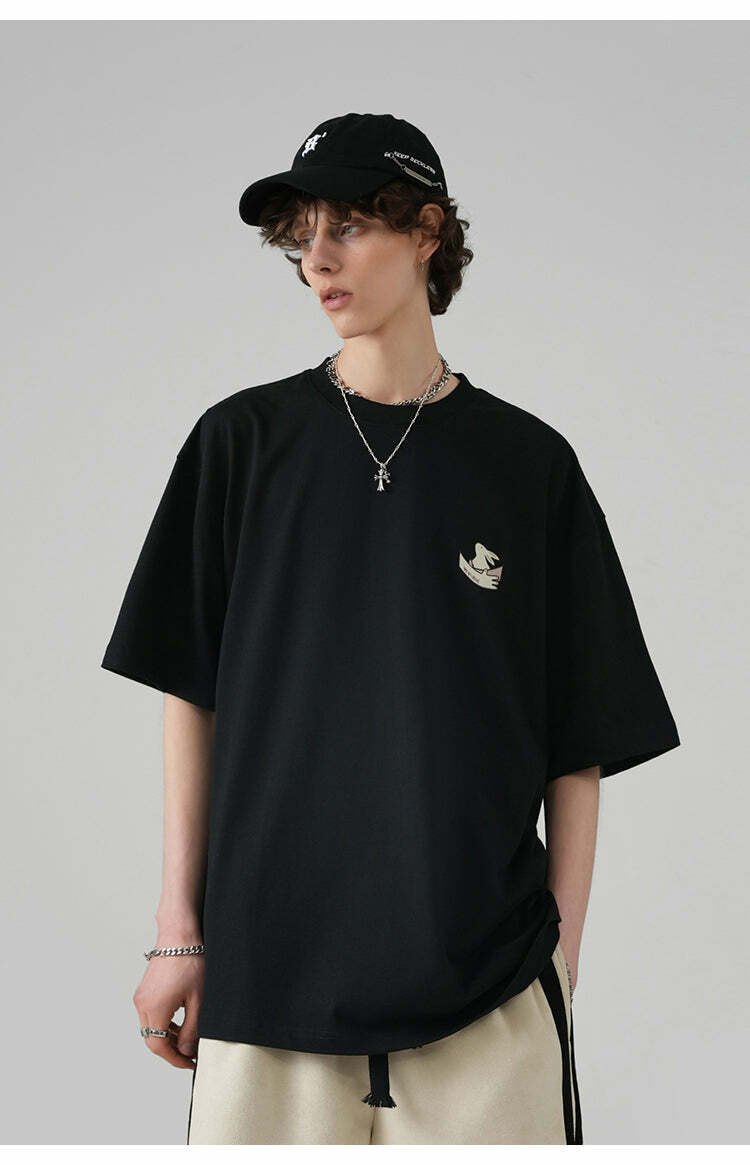 BJHG Leaping Bunny Tee - Y2K Summer Grunge, 90s Retro, Pastel Goth, Y2K Club & Party Out