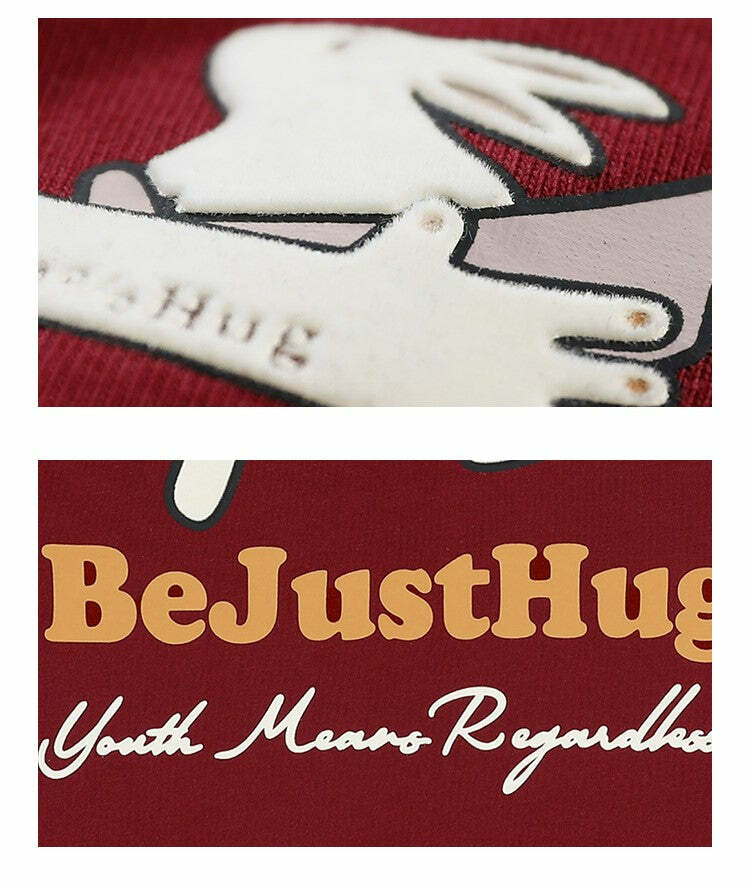 BJHG Leaping Bunny Tee - Y2K Summer Grunge, 90s Retro, Pastel Goth, Y2K Club & Party Out