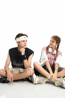 BJHG Logo Sleeveless Tee - Y2K Summer Grunge, 90s Retro, Pastel Goth, Y2K Club & Party Out