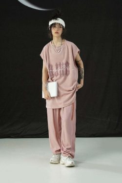 BJHG Logo Sleeveless Tee - Y2K Summer Grunge, 90s Retro, Pastel Goth, Y2K Club & Party Out