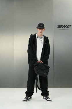 BJHG Script Logo Hoodie - Y2K Summer, 90s Grunge, Retro Style, Y2K Club & Party Outfits