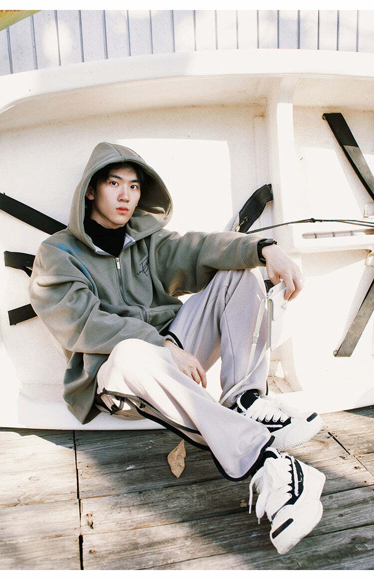 BJHG Script Logo Hoodie - Y2K Summer, 90s Grunge, Retro Style, Y2K Club & Party Outfits