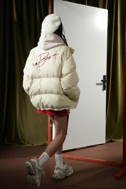 BJHG Suede Puffer Jacket - Y2K Grunge, 90s Retro, Summer Outfits, Y2K Club & Party Fashion