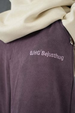 BJHG Suede Trousers - Y2K Summer Grunge, 90s Retro, Gothic Y2K, Y2K Club &