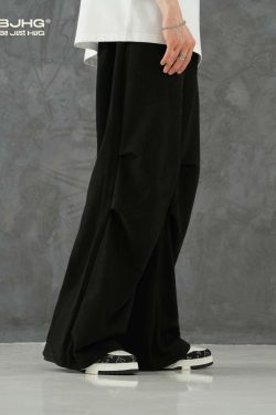 BJHG Suede Trousers - Y2K Summer Grunge, 90s Retro, Gothic Y2K, Y2K Club &