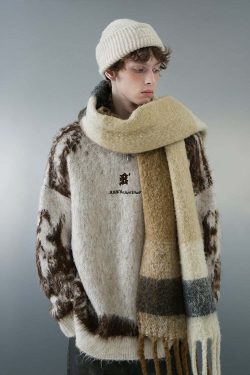 BJHG Textured Jacquard Sweater - Y2K Summer, 90s Grunge, Retro Style, Y2K Club & Party