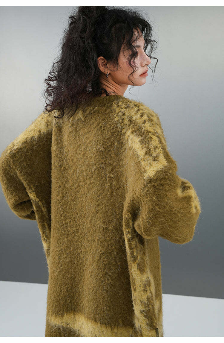 BJHG Textured Jacquard Sweater - Y2K Summer, 90s Grunge, Retro Style, Y2K Party & Club