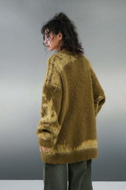 BJHG Textured Jacquard Sweater - Y2K Summer, 90s Grunge, Retro Style, Y2K Party & Club