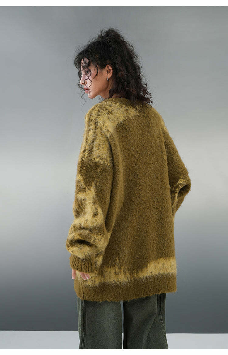 BJHG Textured Jacquard Sweater - Y2K Summer, 90s Grunge, Retro Style, Y2K Party & Club