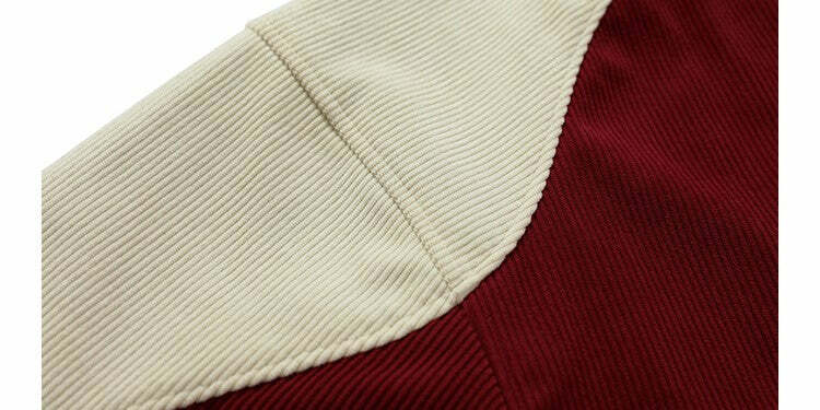 BJHG Two-Tone Vintage Corduroy Jacket - Y2K Summer, 90s Grunge, Retro Style, Y2K Party Outfit