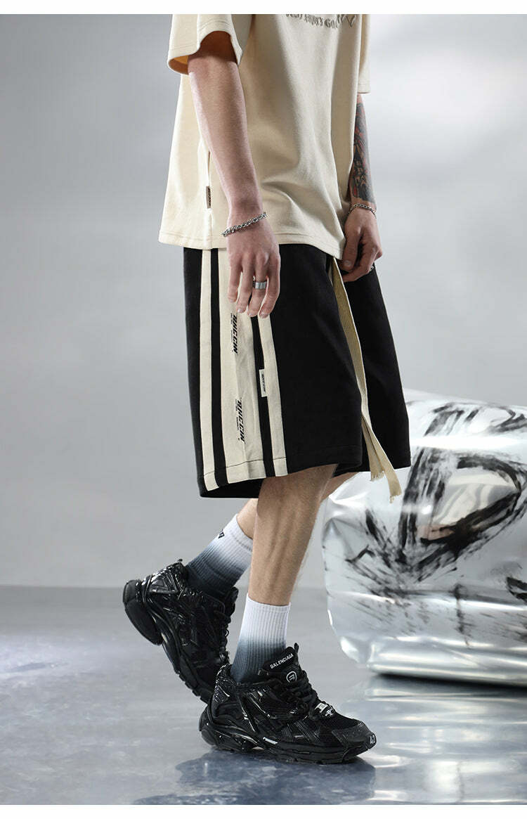 BJHG Velour Wideleg Lounge Shorts - Y2K Summer Grunge, 90s Retro, Gothic Y2K, Y2K Party
