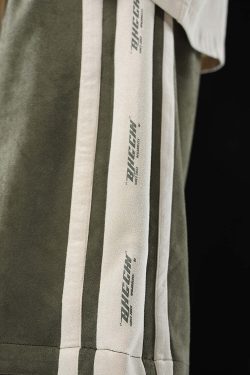 BJHG Velour Wideleg Lounge Shorts - Y2K Summer Grunge, 90s Retro, Gothic Y2K, Y2K Party