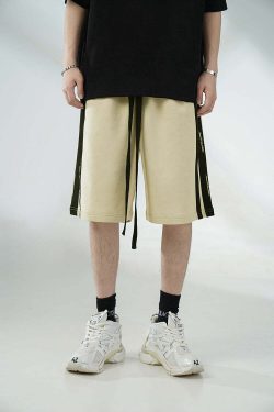 BJHG Velour Wideleg Lounge Shorts - Y2K Summer Grunge, 90s Retro, Gothic Y2K, Y2K Party