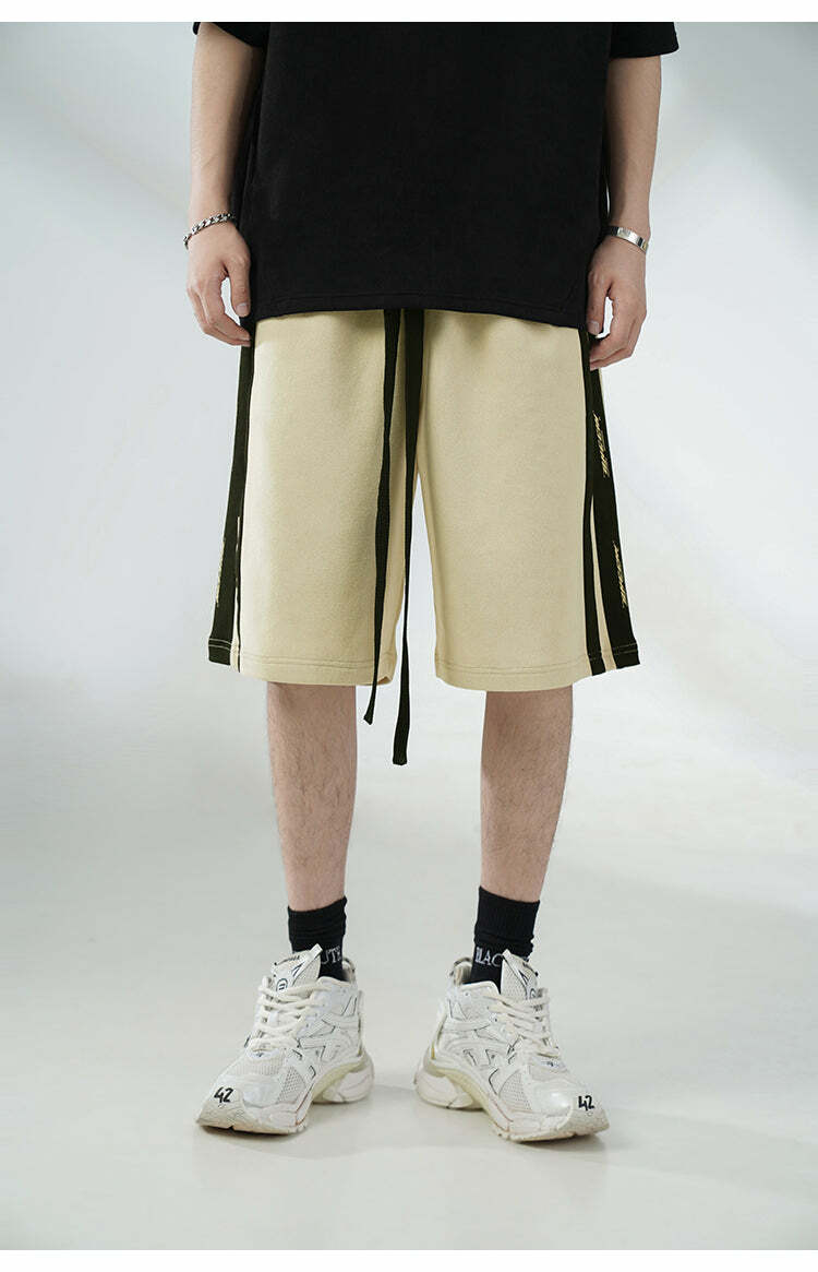 BJHG Velour Wideleg Lounge Shorts - Y2K Summer Grunge, 90s Retro, Gothic Y2K, Y2K Party