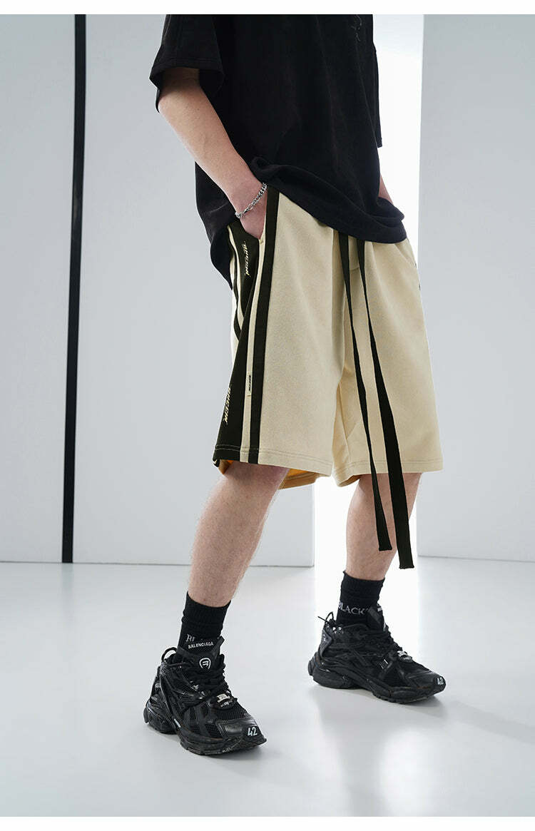 BJHG Velour Wideleg Lounge Shorts - Y2K Summer Grunge, 90s Retro, Gothic Y2K, Y2K Party