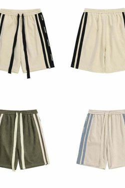 BJHG Velour Wideleg Lounge Shorts - Y2K Summer Grunge, 90s Retro, Gothic Y2K, Y2K Party