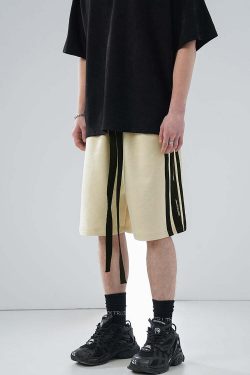 BJHG Velour Wideleg Lounge Shorts - Y2K Summer Grunge, 90s Retro, Gothic Y2K, Y2K Party