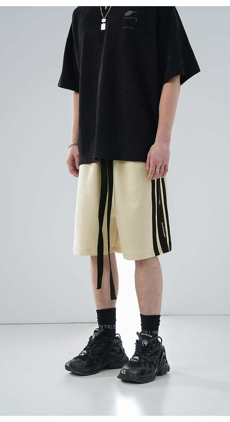 BJHG Velour Wideleg Lounge Shorts - Y2K Summer Grunge, 90s Retro, Gothic Y2K, Y2K Party