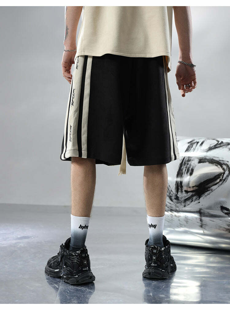BJHG Velour Wideleg Lounge Shorts - Y2K Summer Grunge, 90s Retro, Gothic Y2K, Y2K Party