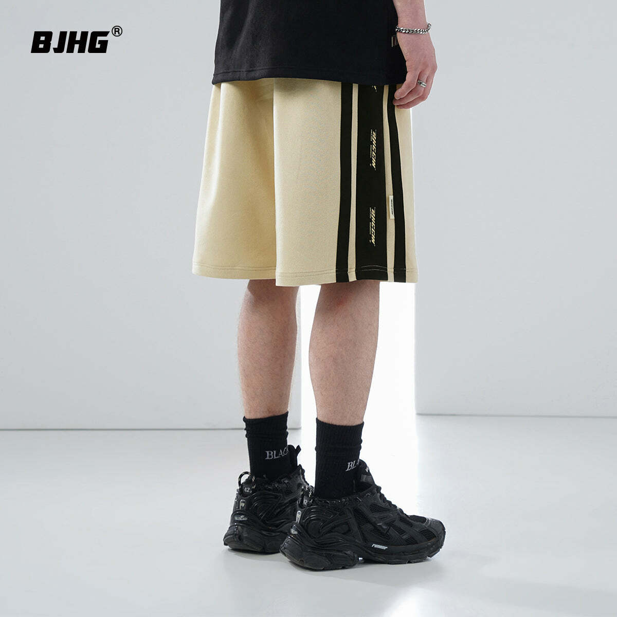 BJHG Velour Wideleg Lounge Shorts - Y2K Summer Grunge, 90s Retro, Gothic Y2K, Y2K Party