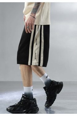 BJHG Velour Wideleg Lounge Shorts - Y2K Summer Grunge, 90s Retro, Gothic Y2K, Y2K Party