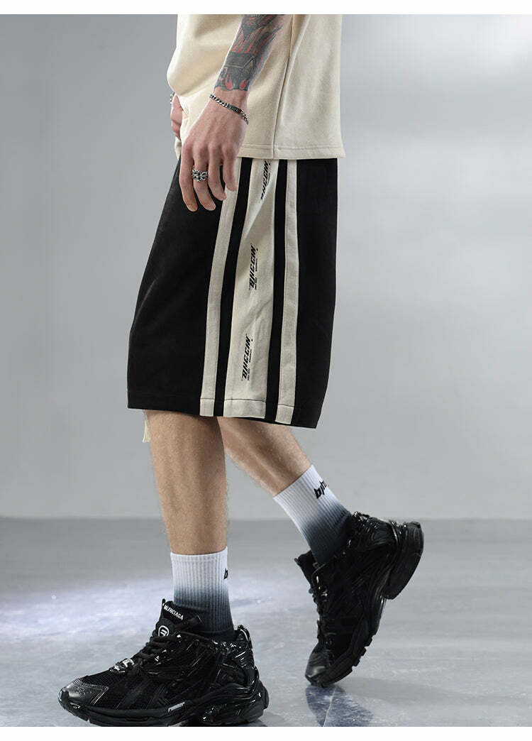 BJHG Velour Wideleg Lounge Shorts - Y2K Summer Grunge, 90s Retro, Gothic Y2K, Y2K Party