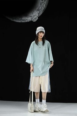 BJHG Velour Wideleg Lounge Shorts - Y2K Summer Grunge, 90s Retro, Pastel Goth, Y2K Club Out