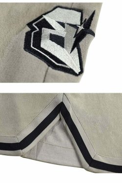 BJHG Y2K Grunge Contrast-Lined Lounge Shorts - 90s Retro Summer Outfit for Women