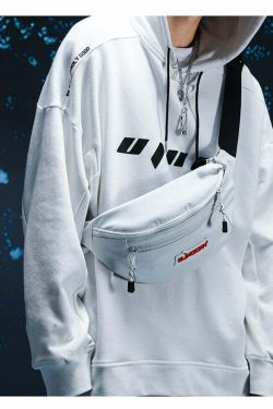 BJHG Y2K Grunge Crossbody Pouch - 90s Retro Summer Outfit Essential for Women