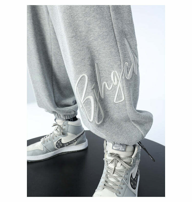 BJHG Y2K Grunge Drawstring Lounge Pants - 90s Retro Summer Outfit, Gothic Y2K Fashion