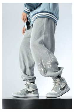 BJHG Y2K Grunge Drawstring Lounge Pants - 90s Retro Summer Outfit, Gothic Y2K Fashion