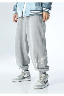BJHG Y2K Grunge Drawstring Lounge Pants - 90s Retro Summer Outfit, Gothic Y2K Fashion