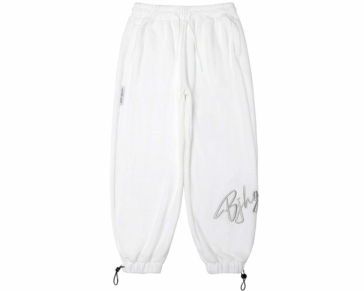 BJHG Y2K Grunge Drawstring Lounge Pants - 90s Retro Summer Outfit, Gothic Y2K Fashion