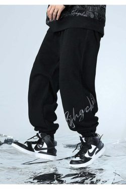 BJHG Y2K Grunge Drawstring Lounge Pants - Retro 90s Fashion, Summer Outfits, and Clubwear