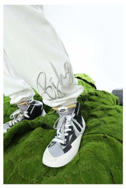 BJHG Y2K Grunge Drawstring Lounge Pants - Retro 90s Fashion, Summer Outfits, and Clubwear