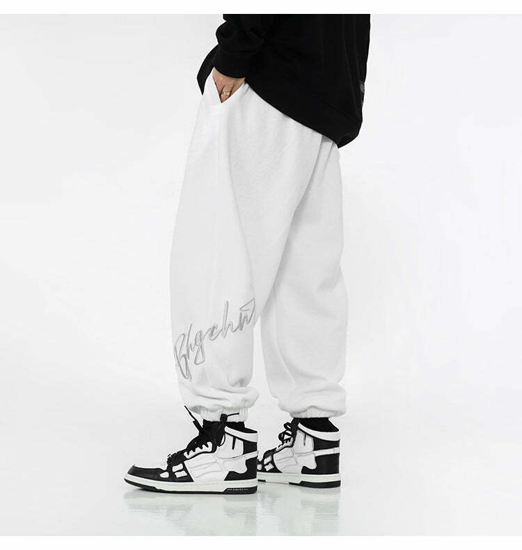 BJHG Y2K Grunge Drawstring Lounge Pants - Retro 90s Fashion, Summer Outfits, and Clubwear