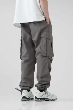 BJHG Y2K Pleated Cargo Pants - 90s Grunge, Retro Summer Outfits, Y2K Fashion Essentials