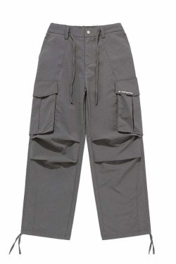 BJHG Y2K Pleated Cargo Pants - 90s Grunge, Retro Summer Outfits, Y2K Fashion Essentials