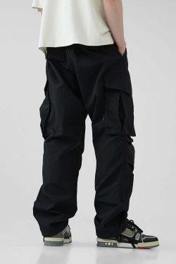 BJHG Y2K Pleated Cargo Pants - 90s Grunge, Retro Summer Outfits, Y2K Fashion Essentials