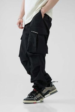 BJHG Y2K Pleated Cargo Pants - 90s Grunge, Retro Summer Outfits, Y2K Fashion Essentials