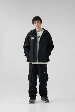 BJHG Y2K Pleated Cargo Pants - 90s Grunge, Retro Summer Outfits, Y2K Fashion Essentials