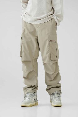 BJHG Y2K Pleated Cargo Pants - 90s Grunge, Retro Summer Outfits, Y2K Fashion Essentials